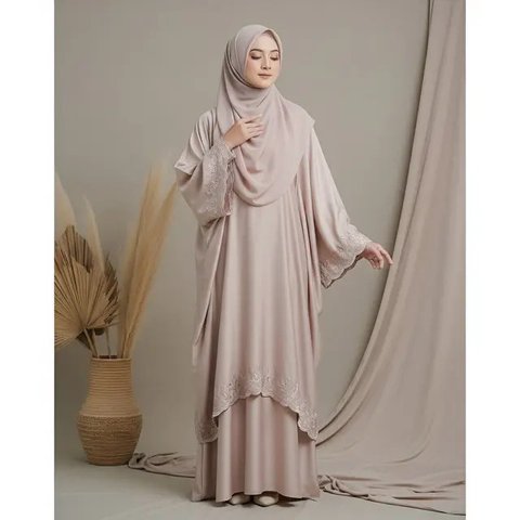 Ilustrasi Baju Kaftan (Sumber: Gemini AI)