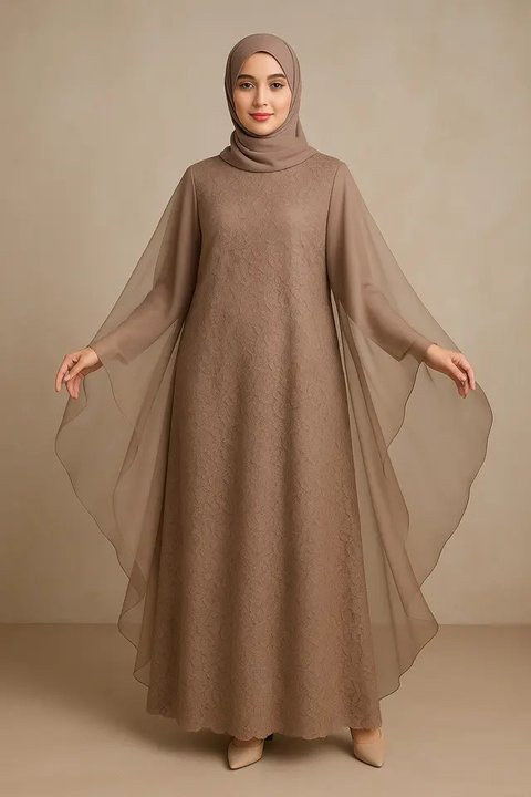 Ilustrasi Baju Kaftan (Sumber: Gemini AI)