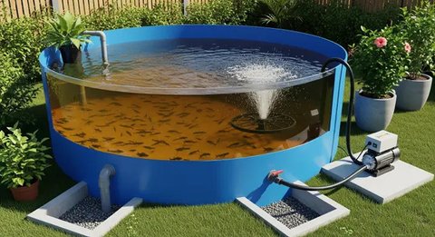 Model Kolam Ikan untuk Ternak Lele
