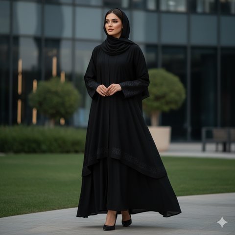 Model Gamis Abaya Hitam