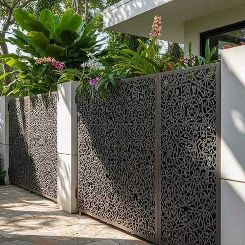 Model Rumah Sederhana dengan Pagar Depan Klasik/Gemini AI