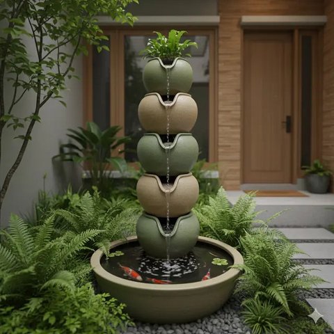 Model Kolam Ikan Mini untuk Taman Sempit (Gemini)