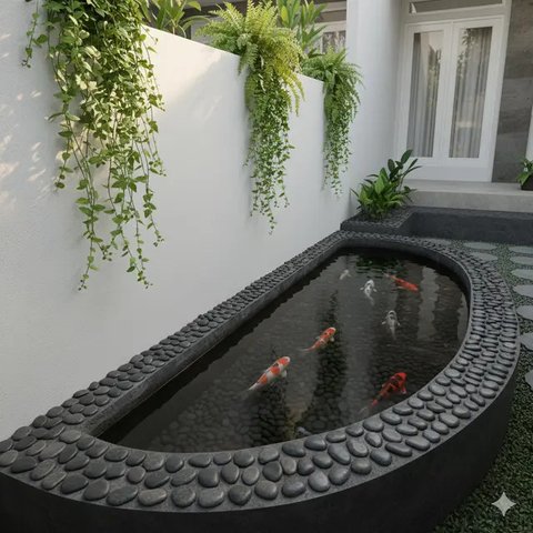 Model Kolam Ikan Mini untuk Taman Sempit (Gemini)