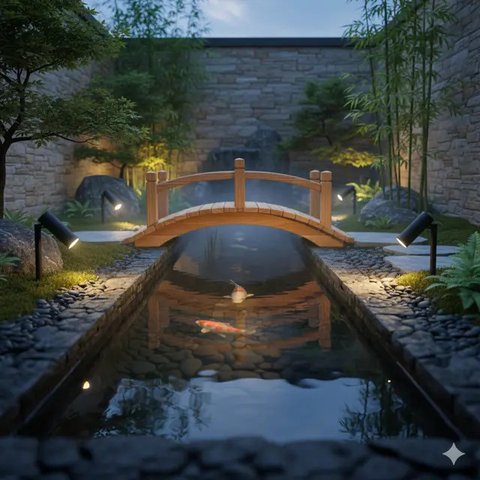 Model Kolam Ikan Mini untuk Taman Sempit (Gemini)