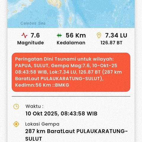 Gempa Sulut