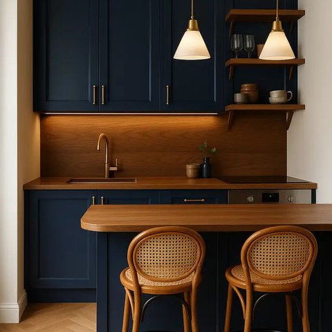 Model Dapur Minimalis di Lahan Sempit. Foto: Gemini