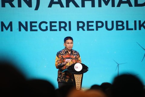 Wamendagri Wiyagus saat Rakornas TPAKD Tahun 2025