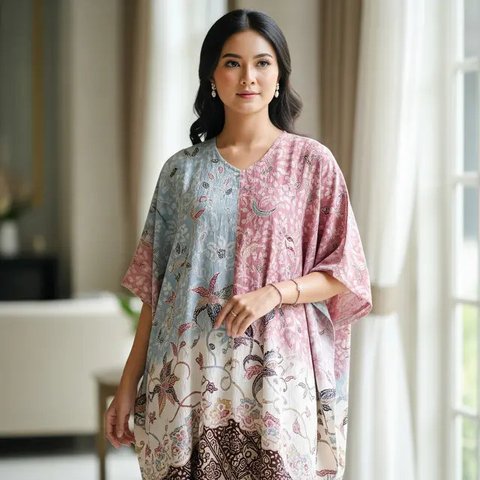Model Gamis Batik Dobby (Image by Gemini AI)