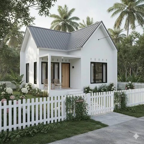 Model Rumah Sederhana Tapi Mewah (created by AI)