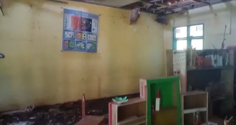 Kondisi SDN Nagrak di Desa Cikelat, Kecamatan Cisolok, Kabupaten Sukabumi (Foto: Fira Syahrin/Liputan6.com)