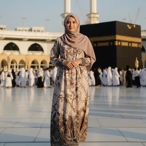 Model Gamis Batik Buat Umroh yang Anggun dan Nyaman/Gemini AI