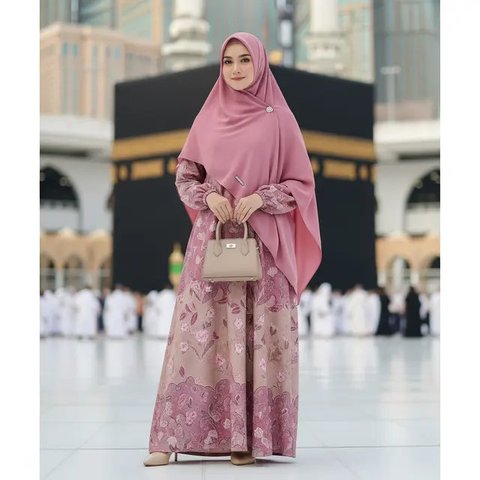 Model Gamis Batik Buat Umroh yang Anggun dan Nyaman/Gemini AI