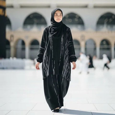 Model Gamis Batik Buat Umroh yang Anggun dan Nyaman/Gemini AI