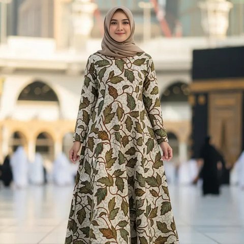 Model Gamis Batik Buat Umroh yang Anggun dan Nyaman/Gemini AI