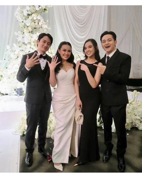 Potret tamu artis di pernikahan Amanda Manopo dan Kenny Austin. [IG: @glencachysaraofficial]