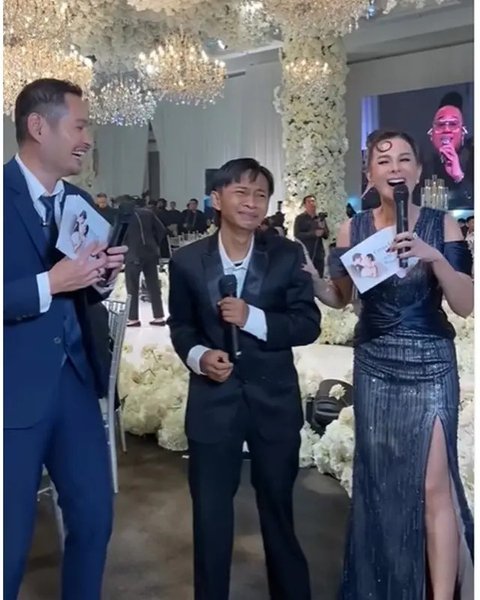 Potret tamu artis di pernikahan Amanda Manopo dan Kenny Austin. [IG: @glencachysaraofficial]