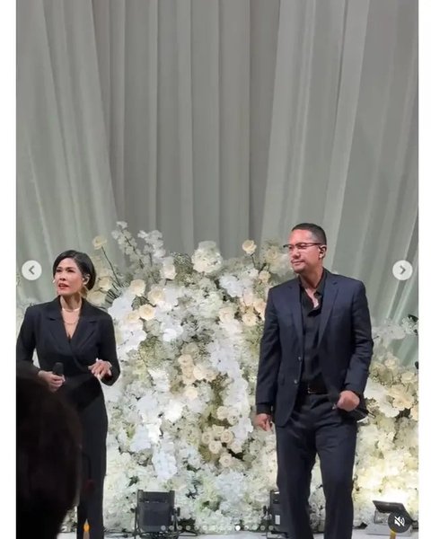 Potret tamu artis di pernikahan Amanda Manopo dan Kenny Austin. [IG: @glencachysaraofficial]