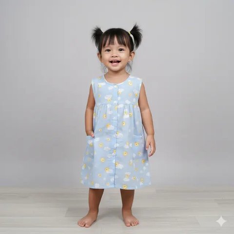 7 Model Daster Anak Balita, Nyaman Dipakai dan Tetap Lucu di Setiap Aktivitas (Foto: Gemini AI)