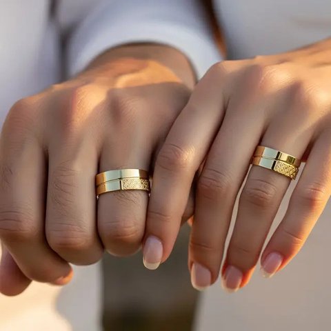 Model Cincin Emas 1 Gram untuk Couple/Gemini AI