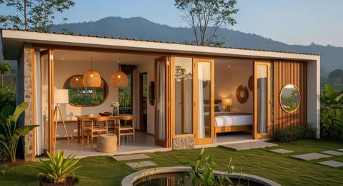 Model Rumah Kecil Bergaya Japandi Mewah Terbaru 2025