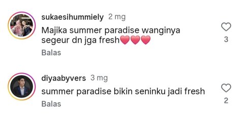 Komentar netizen di media sosial Instagram MAJIKA.