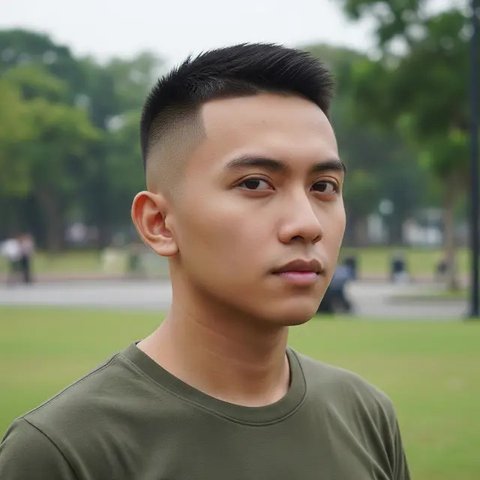 Model Rambut Tentara Pria Terkeren 2025. Foto: Gemini