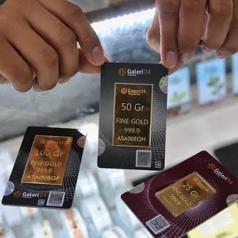 Di Pegadaian, pada Rabu (14/5/2025), harga emas yang dijual mengalami penurunan pada setiap jenisnya. (Liputan6.com/Angga Yuniar)