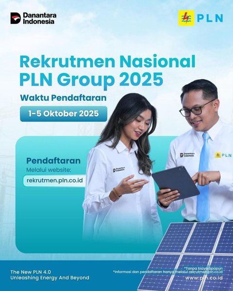 Rekrutmen Nasional PT PLN (Persero) Group 2025