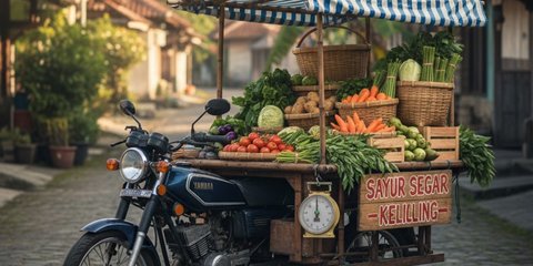 Ilustrasi Sayur Keliling
