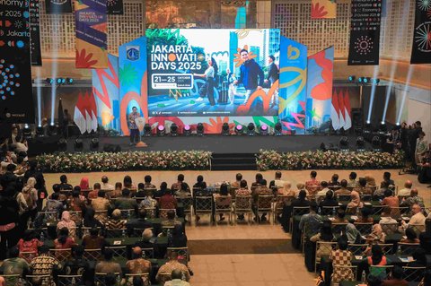 Gubernur Jakarta Pramono Anung saat membuka Jakarta Innovation Day 2025 di Thamrin 9