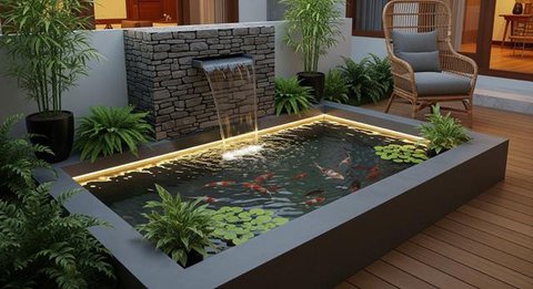 Model Kolam Ikan Minimalis Lahan 2x3 Meter Mudah Dirawat
