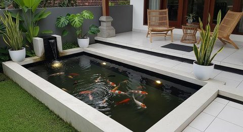 Model Kolam Ikan Minimalis Lahan 2x3 Meter Mudah Dirawat