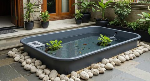 Model Kolam Ikan Minimalis Lahan 2x3 Meter Mudah Dirawat
