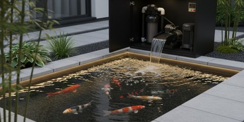 Ilustrasi Desain Kolam Ikan Minimalis