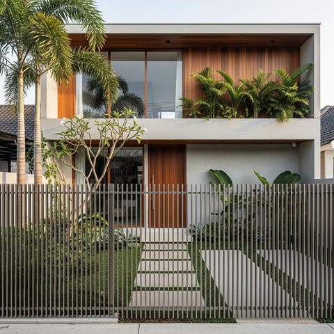 Inspirasi Pagar Rumah Anti Ular. (Foto: Gemini AI)