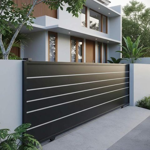 Model Pagar Rumah untuk Area Sempit. Foto: Gemini