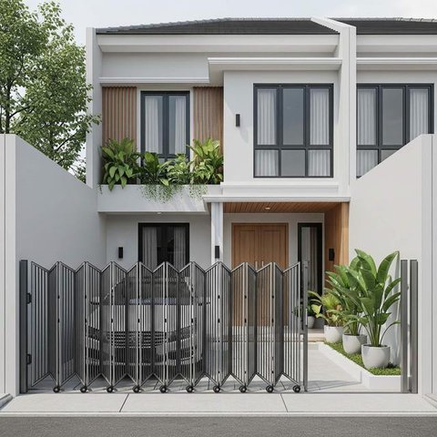 Model Pagar Rumah untuk Area Sempit. Foto: Gemini