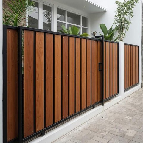 Model Pagar Rumah untuk Area Sempit. Foto: Gemini