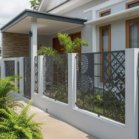 Model Pagar Rumah untuk Area Sempit. Foto: Gemini