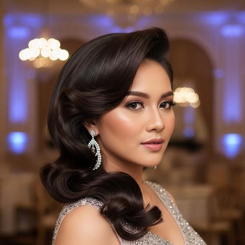Gaya Blow Rambut Ala Sosialita. Foto: Gemini