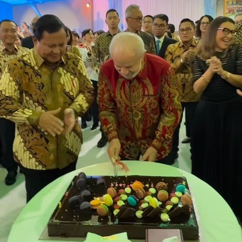 Prabowo dan Presiden Brasil Rayakan Ultah Bareng di Istana