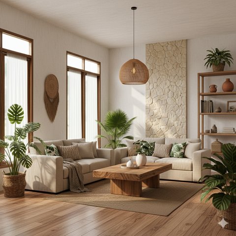 Rumah Minimalis Gaya Rustic Tropis