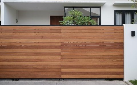 Model Pagar Kayu Gaya Japandi (created by AI)