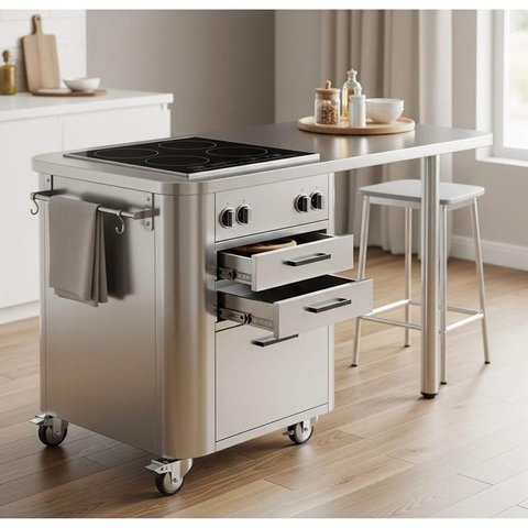 Ide Dapur Terbatas Tapi Rapi untuk Rumah Kontrakan. Foto: Gemini