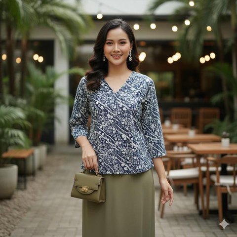 7 Model Atasan Batik untuk Orang Gemuk agar Terlihat Langsing, Nyaman dan Stylish (Foto: Gemini AI)