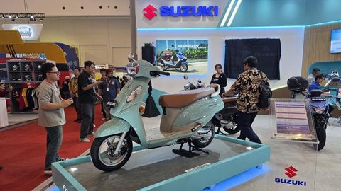 Suzuki rilis Address Playfull dan nex terbaru di Jakarta Fair 2017. (Septian/Liputan6.com)