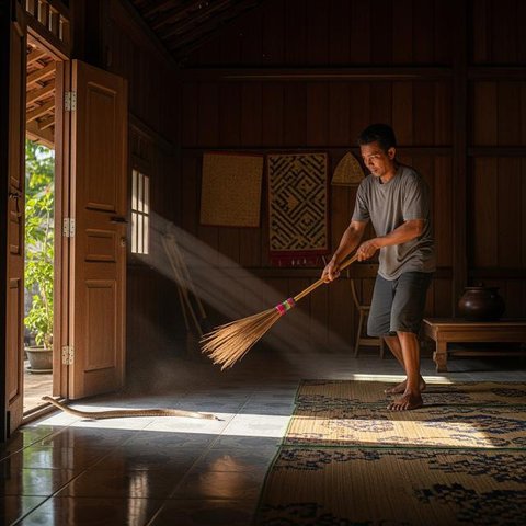 5 Potret Perjuangan Petugas Damkar Evakuasi Ular Masuk Rumah, Penuh Totalitas (Dinas Pemadam Kebakaran Kota Surabaya)