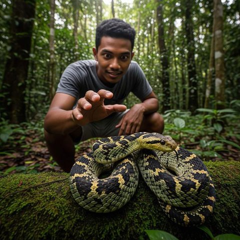 Kesalahan Umum Saat Mengusir Ular. Foto: Gemini