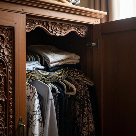 Apa yang Harus Dilakukan Jika Ada Ular di Dalam Lemari Pakaian (AI)