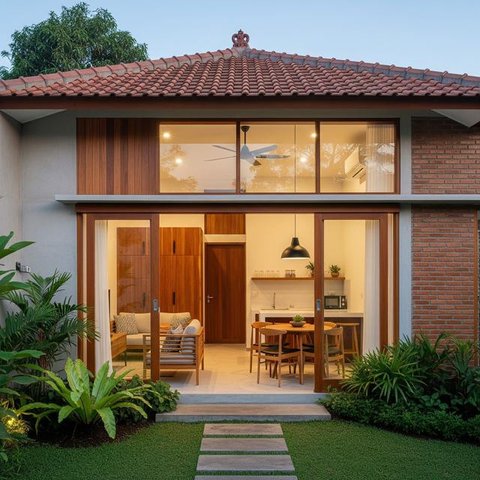 Desain Rumah Kecil yang Tidak Pengap. (Foto: Gemini AI)